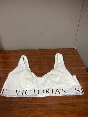 Victoria's Secret Plunge Bra White Size Large